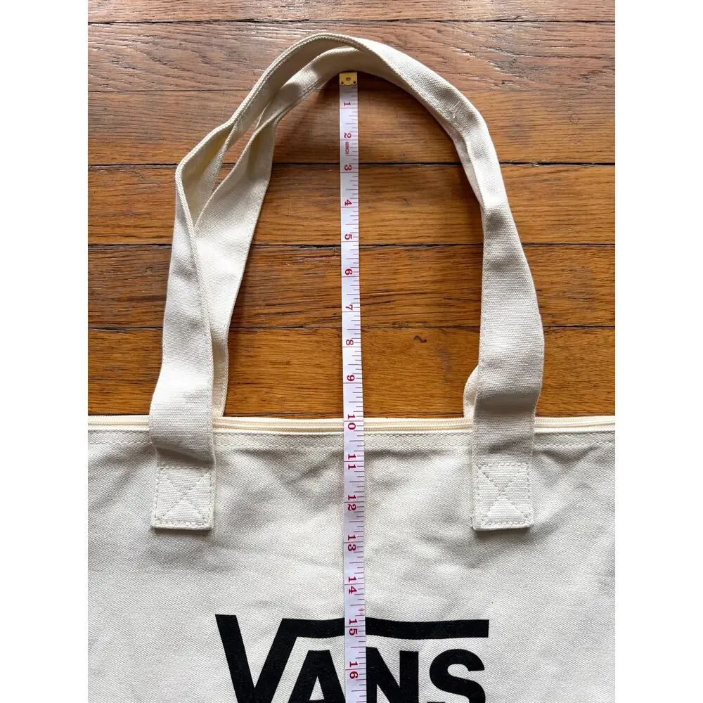 VANS ‘Off The Wall’ Zippered Canvas Tote (NWOT)